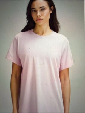 lululemon athletica Soft-Light Pink All Yours Cotton T Shirt